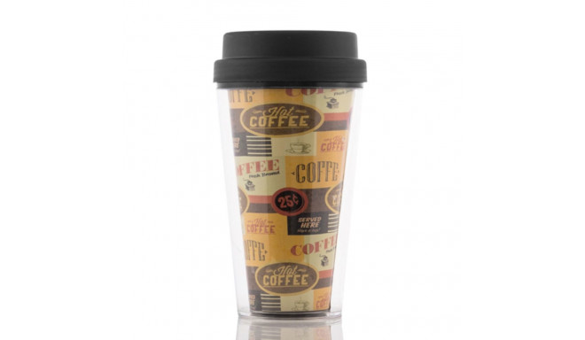 Glass with Lid - Coffee