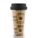 Glass with Lid - Coffee