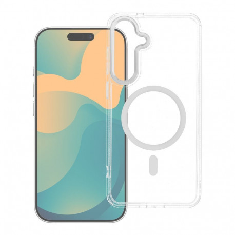 Case for Samsung A27 Frame Clear Hybrid Mag Cover compatible with MagSafe transparent