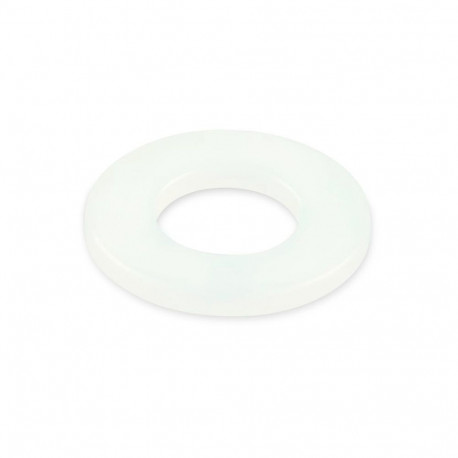 WASHER M 3 PLASTIC WHITE DIN125/40PCS