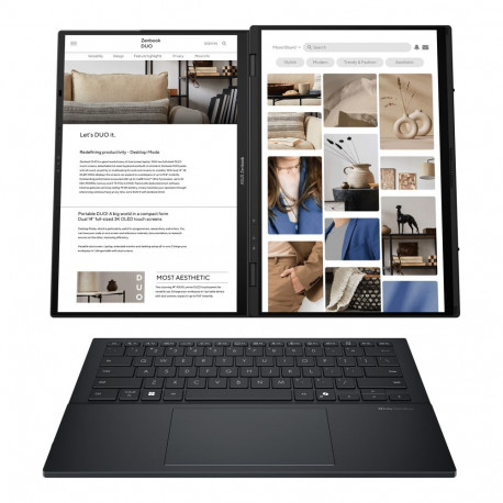 Asus sülearvuti Zenbook Duo UX8406CA-QL287W 14" OLED puuteekraan FHD 1920 x 1200 pikslit Intel Core 