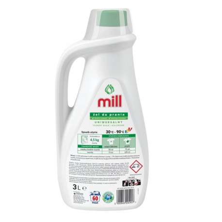 Laundry Detergent - Mill All-Purpose Washing Gel 3 L 60 Washes