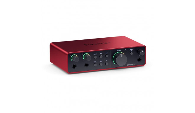 Audio Interface - Focusrite Scarlett 2i2 USB-C 4th Gen, 2 XLR Inputs, 192 kHz