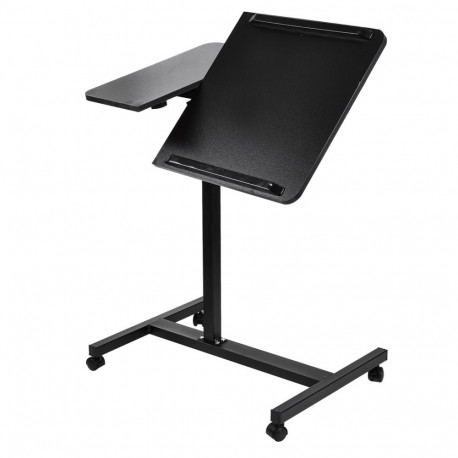 Mobile Desk - Maclean MC-121 Height Adjustable 59-89cm, Max 30kg, Black