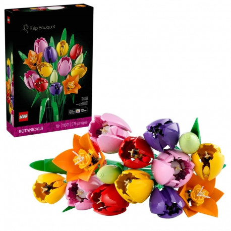 Construction Set - LEGO Botanicals 11501 Tulip Bouquet (Lego, 576 pieces, 360 mm tall)