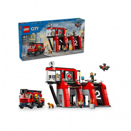 Constructor - LEGO City 60414 Fire Station Set with Fire Truck