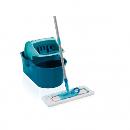 Cleaning Mop - Leifheit 55092 Microfibre 8000 ml Dry & Wet 360° Rotating Blue, Grey
