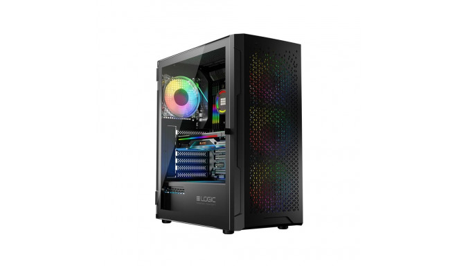 Computer Case - Logic ARAMIS ARGB Midi Tower ATX USB 3.0 Black