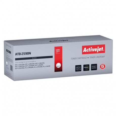 Toner Cartridge - Activejet TN2590 Supreme Black Activejet ATB-2590N Toner for Brother TN2590, 1200 