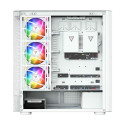 Computer Case - MODECOM Volcano AQ400 Midi Tower ATX, ARGB, White