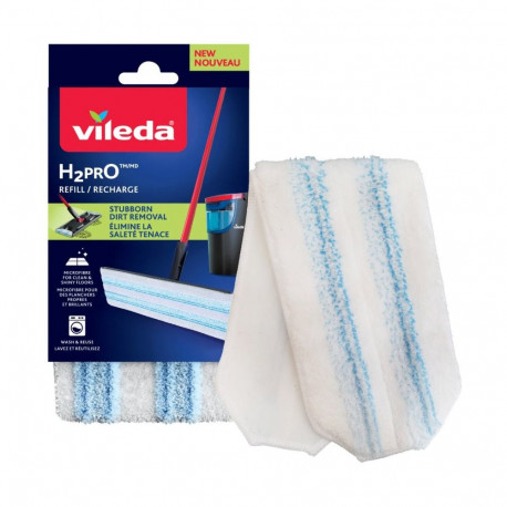 Cleaning Accessory - Vileda H2prO Flat Mop Refill Microfibre 350x120mm