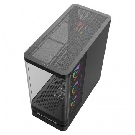 Computer Case - MODECOM Volcano AQ200 ARGB Midi ATX, tempered glass, black