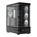 Computer Case - MODECOM Volcano AQ200 ARGB Midi ATX, tempered glass, black