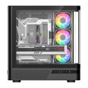 Computer Case - MODECOM Volcano AQ200 ARGB Midi ATX, tempered glass, black
