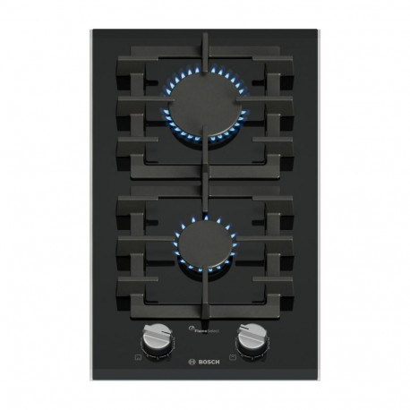 Gas Hob - Bosch Serie 8 PRB3A6I40 2 Zone 4750W Glass-Ceramic Black