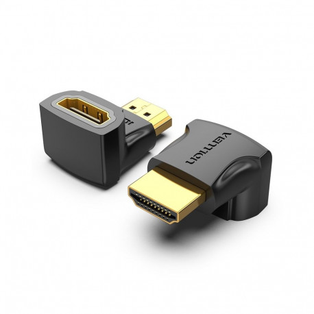 Adapter - Vention HDMI 90 Degree Male to Female 3840x2160 60Hz Black