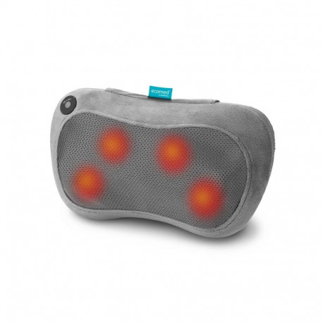 Massager Pad - Ecomed 23309 24W 4 Massage Heads with Heat Function Black