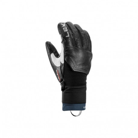 Ski Glove - LEKI Hevon Pro 3D (size 8.5, Velcro strap, black)
