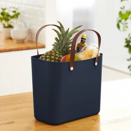 Tote Bag - Rotho Albula Style 25L, Max Load 40kg, Recycled Plastic, Navy