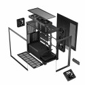 Computer Case - MODECOM VOLCANO STELLAR ARGB MIDI Tower ATX USB C Black