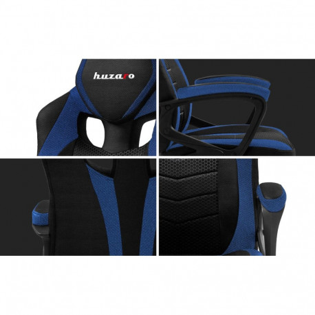 Gaming Armchair - Huzaro FORCE 2.5 Ergonomic Black/Blue Mesh