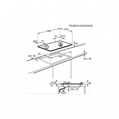 Cooking Range - Electrolux Egs6426sx Stainless Steel Built-in Gas 4-zo