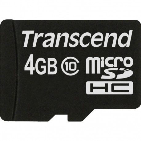 Transcend microSDXC/SDHC Class 10 4GB with Adapter