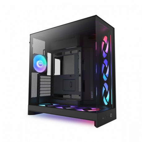 PC korpus H9 Flow RGB+ miditorn aknaga, must