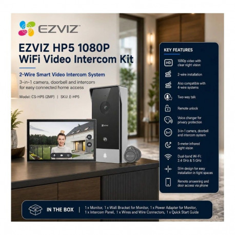 EZVIZ CS-HP5 (2MP) Durvju zvans