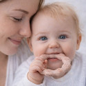 Babyono silicone teether ring beige 825/04