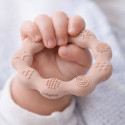 Babyono silicone teether ring beige 825/04