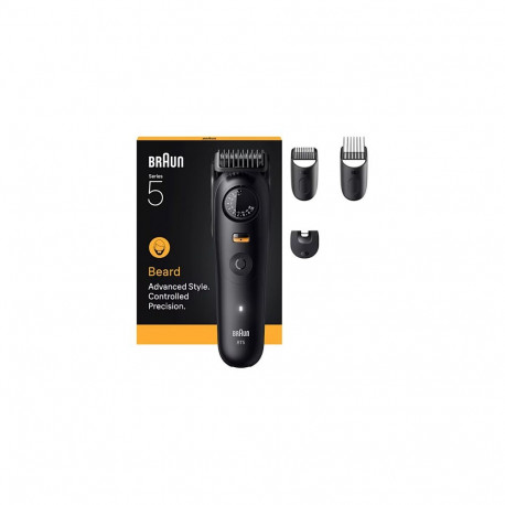 "Braun Series 5 Beard Trimmer BT5520 244992 Akku/Netz matt black 4 Aufsätze"