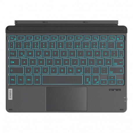 Inateck klaviatuur Surface GO 1-4 ühilduv QWERTZ, hall