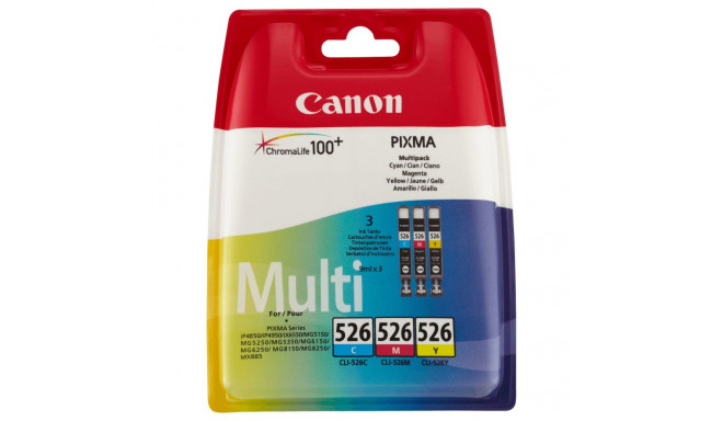Canon tindipatruunid CLI-526 4541B009 3tk multipakk, cmy