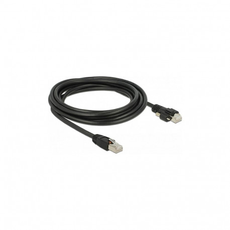"GigE Kamera Kabel RJ45 Stecker zu RJ45 Stecker mit Schrauben Cat.6 S/FTP 3 m"