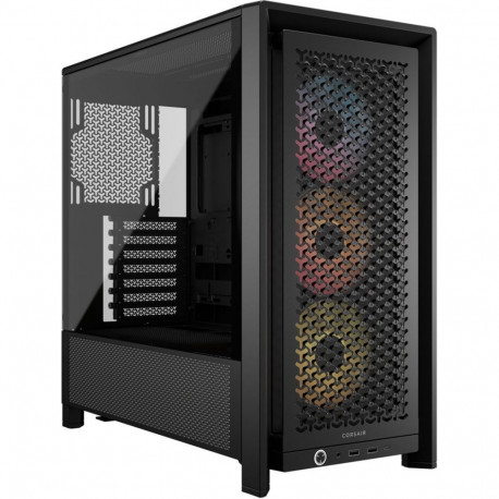 Corsair PC Case | Frame 4000D RS ARGB Modular | Black | Mid-Tower | Power supply included No