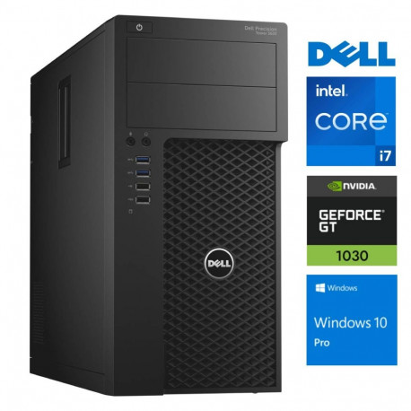 DELL 3620 Tower i7-7700 8GB 1TB SSD M.2 NVME GT1030 2GB WIN10Pro