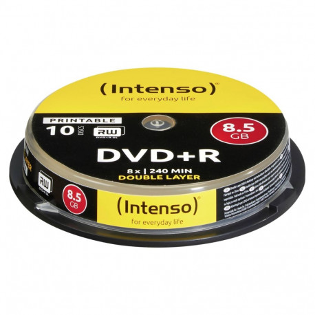 DVD+R DL 8,5 GB (8fach, 10 Stück, bedruckbar)