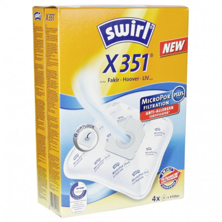 Staubsaugerbeutel X 351 (350)  EcoPor (4 Beutel, 1 Abluftfilter)