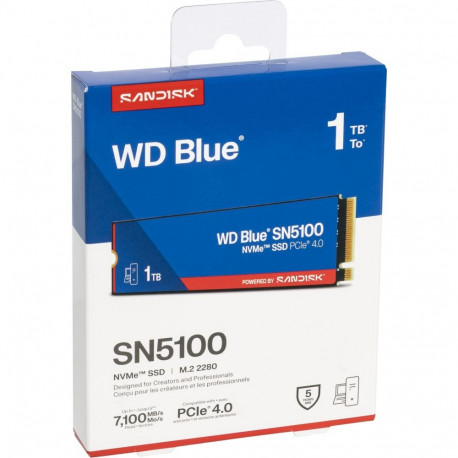 Western Digital WD Blue SN5100 M.2 NVMe SSD-levy, 1 Tt