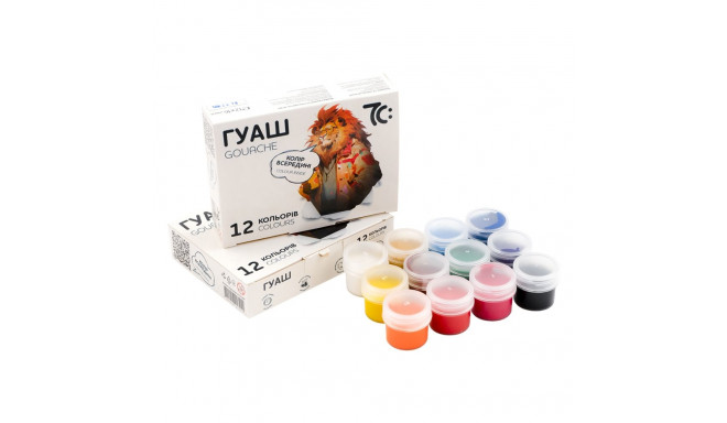 Guaššvärv GAMMA, 12tk, 16ml