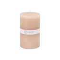 CANDLE PILLAR BEIGE 9X15CM