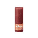 PILLAR CANDLE RUSTIC RED H19CM/D6.8CM