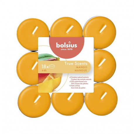 teeküünlad 18tk, mango lõhnaga