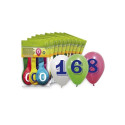 BALLOONS 5260-4 OVAL WITH NUMBER 8