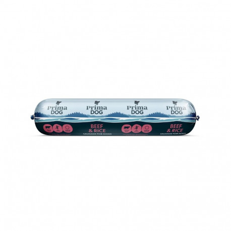 PRIMADOG BEEF-RICE SAUSAGE 800 G