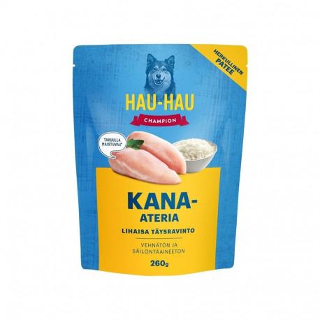 WET DOG FOOD HAUHAU CHAMPION CHCKN 260G