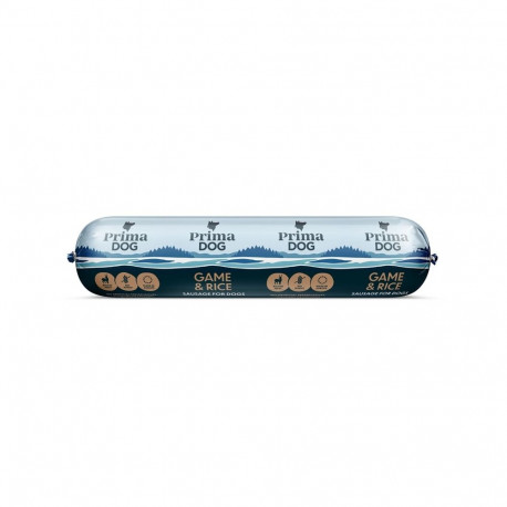 PRIMADOG GAME-RICE SAUSAGE 800 G