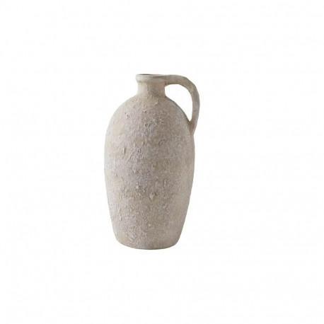 VASE CERAMIC DOMOLETTI WHITE/BROWN H29CM