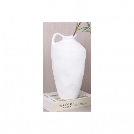 VASE CERAMIC DOMOLETTI WHITE H29.5CM